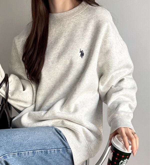 GeeRA（ジーラ）の「【U.S. POLO ASSN.】表ピーチ裏起毛スウェット（トレーナー・スウェット）」｜オートミール