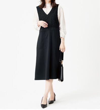 BELLUNA（ベルーナ）の「【Ｌａｇｒｉｌｕａ】レース使いジャンパースカート（ジャンパースカート）」