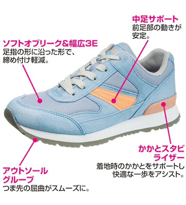 「＜ウィンブルドン＞ウォーキングスニーカー（スニーカー）」｜詳細画像