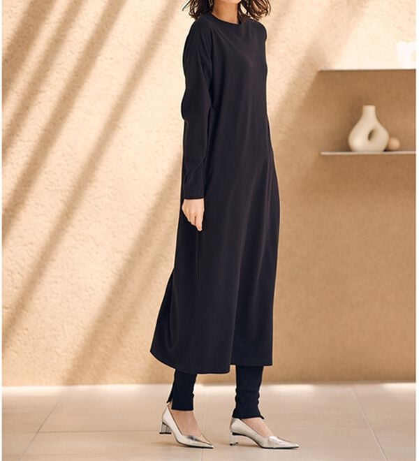 RANAN（ラナン）の「【レギンス付】＜ＢＣ＞綿１００％オーバーシルエットワンピース（その他ワンピース）」｜詳細画像