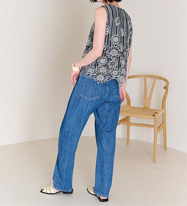 RANAN（ラナン）の「ひんやり！レース使いプルオーバー（ブラウス）」｜詳細画像