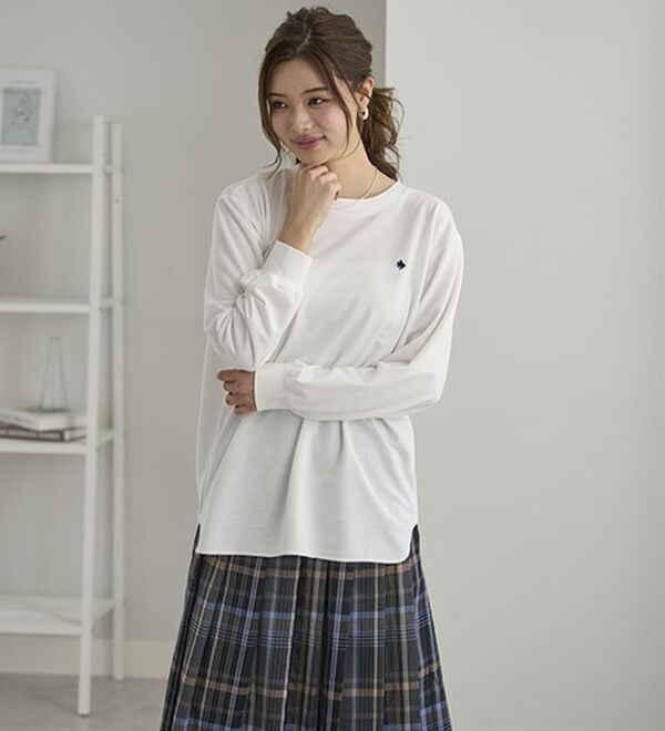 BELLUNA（ベルーナ）の「【ＰＯＬＯ　ＢＣＳ】ミニ裏毛素材デザイントップス（カットソー）」｜詳細画像