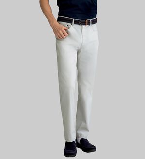 「＜コムルヴァン・オム＞涼感翡翠チノパンツ（メンズフルレングスパンツ）」｜詳細画像