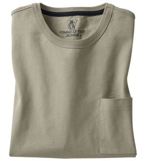 「綿１００％ベーシックＴシャツ（メンズＴシャツ）」｜サンドベージュ