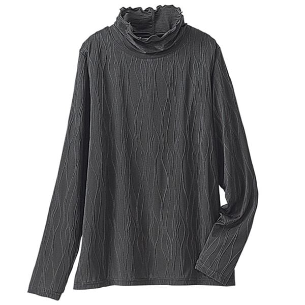 BELLUNA（ベルーナ）の「インナーで色差しジャカードプルオーバー（カットソー）」｜詳細画像