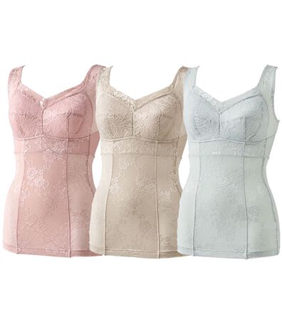 LAVIENNE（ラヴィエンヌ）の「【３色組】風が通る背筋シャッキリインナー（ボディスーツ・シェイパー）」