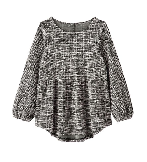 RANAN（ラナン）の「＜２点セット＞洗える！きれい見えカットツイードセットアップ（ブラウススーツ）」｜詳細画像