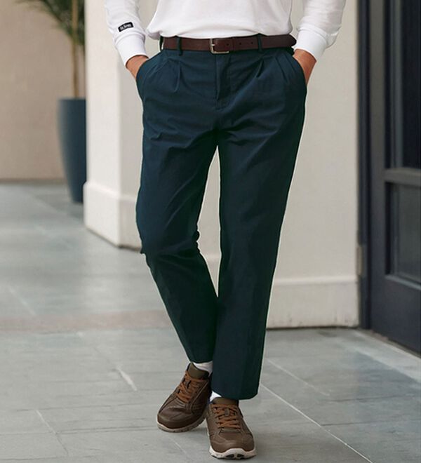 「＜Ｂｅ　ＣＨＡＮＣＥ＞ハンサム見えのよく伸びアクティブチノパンツ（メンズフルレングスパンツ）」｜詳細画像