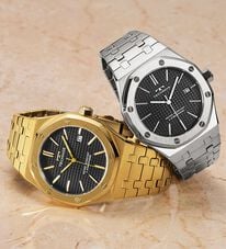 「＜テクノス＞オールステンレス時計（メンズ腕時計）」