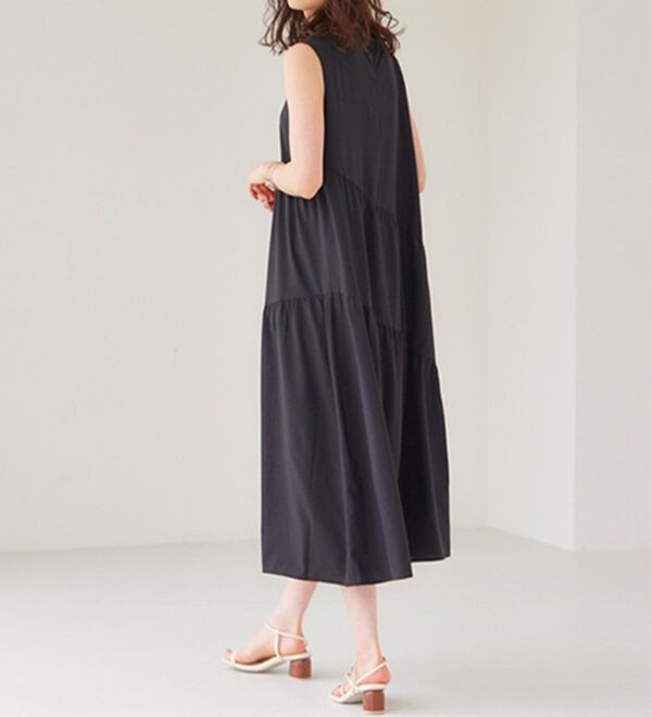 RANAN（ラナン）の「ひんやり裏地付！ななめティアードワンピ（その他ワンピース）」｜詳細画像