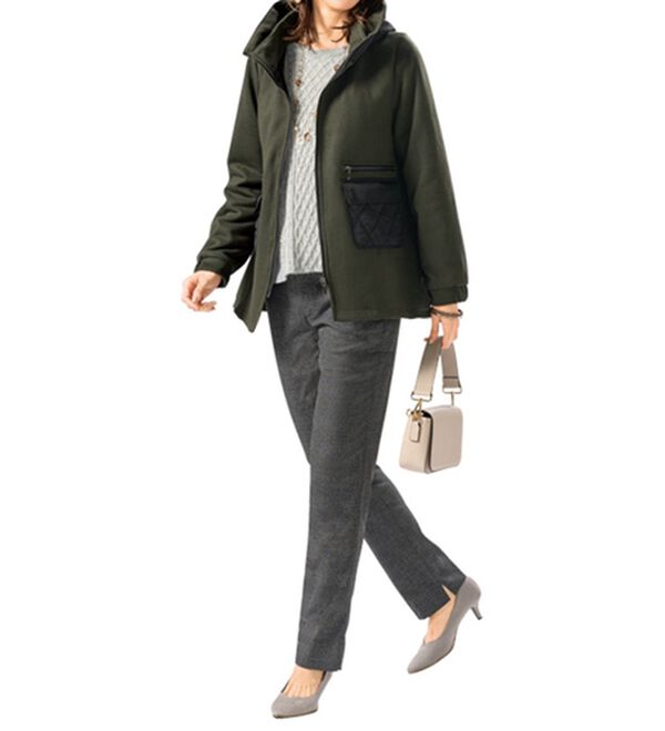 ルフラン（ルフラン）の「キルティング切替あったか起毛ブルゾン（ブルゾン）」｜詳細画像