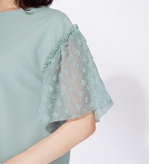 BELLUNA（ベルーナ）の「袖シアードット切替プルオーバー（カットソー）」｜詳細画像