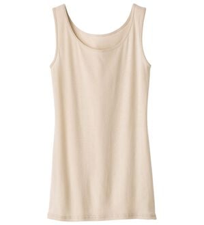 LAVIENNE（ラヴィエンヌ）の「【ムレ嫌いさん必見！】綿１００％涼しいタンクトップインナー＜さらりラボ＞（肌着・インナーウェア）」｜ベージュ