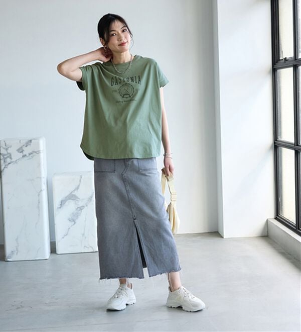 BELLUNA（ベルーナ）の「ひんやリッチコットン大人のゆったりドルマンＴシャツ（カットソー）」｜詳細画像