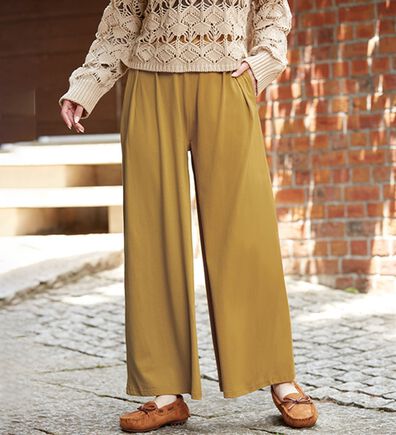 LAVIENNE（ラヴィエンヌ）の「レギンス付あったかワイドパンツ（その他パンツ）」