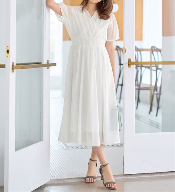 alotta（アロッタ）の「【接触冷感】インナー付カシュクールワンピース（その他ワンピース）」｜詳細画像