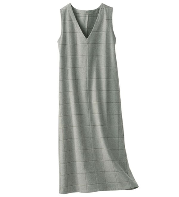 BELLUNA（ベルーナ）の「《ＨｕｇＲｅａｍコットン》Ｖネックジャンパースカート（ジャンパースカート）」｜詳細画像