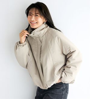 BELLUNA（ベルーナ）の「【ＵＭＢＲＯ】あったか中わたジャケット（ハーフコート）」｜ライトベージュ