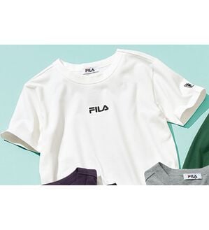 「＜フィラ＞ワンポイント刺しゅうＴシャツ（メンズカットソー）」｜ホワイト(半袖)