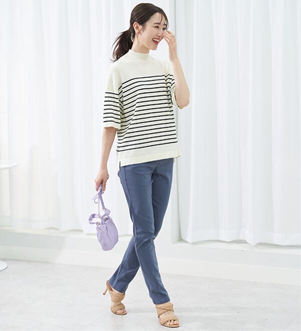 BELLUNA（ベルーナ）の「ゆるフィットスキニーパンツ（フルレングスパンツ）」｜詳細画像