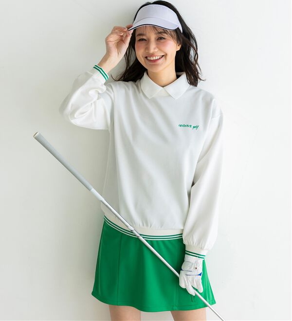 BELLUNA（ベルーナ）の「【三枝こころコラボ】配色ライントレーナー（カットソー）」｜詳細画像