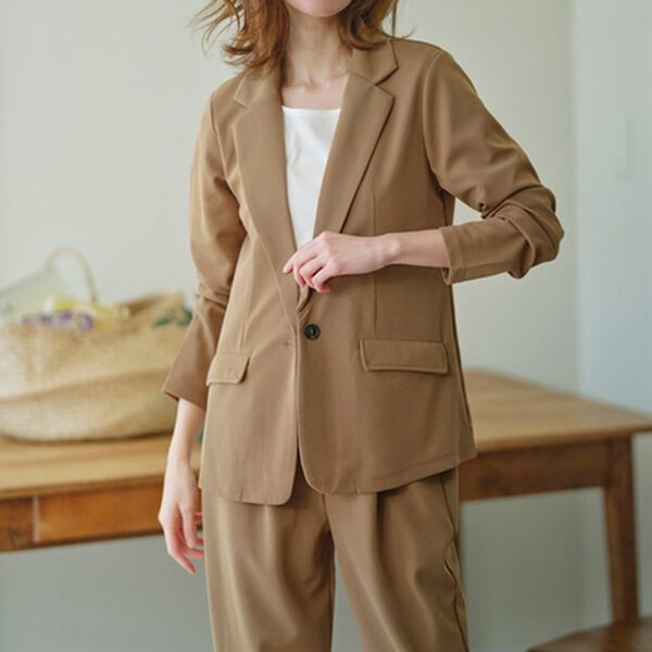 RANAN（ラナン）の「【２点セット】まるで普段着！洗える！防シワカットソースーツ（その他スーツ）」｜詳細画像