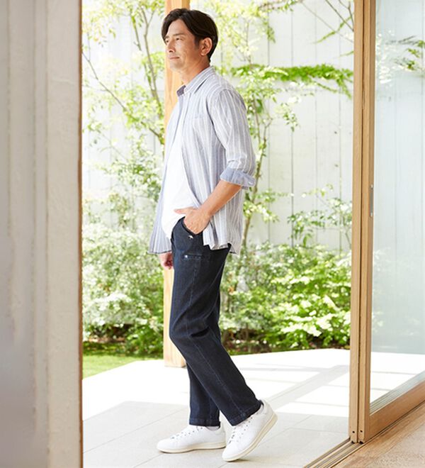 「＜アーノルド　パーマー＞デニム＆チノから選べる定番ストレッチパンツ（メンズフルレングスパンツ）」｜詳細画像