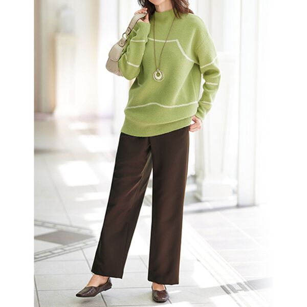 BELLUNA（ベルーナ）の「日本製パチパチしにくい！すっきり見えて楽ちんパンツ（フルレングスパンツ）」｜詳細画像