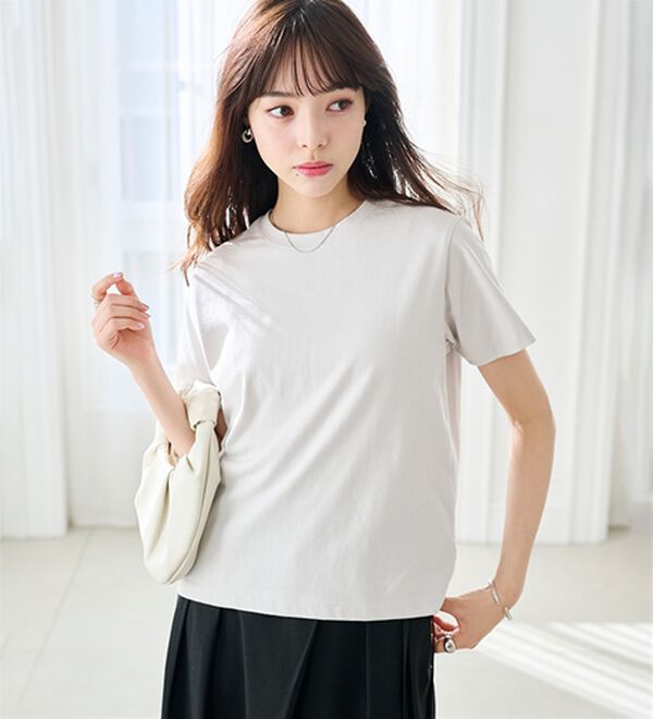 RANAN（ラナン）の「【5つの機能付】ひんやり着回し抜群ベーシックＴシャツ＜選べる着丈＞（Tシャツ）」｜詳細画像