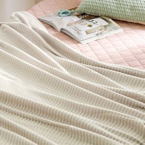 iellio（イエリオ）の「綿１００％軽量タオルケット＜洗える・肌掛け・ブランケット・無地・掛布団＞（肌掛布団・タオルケット）」｜モカ