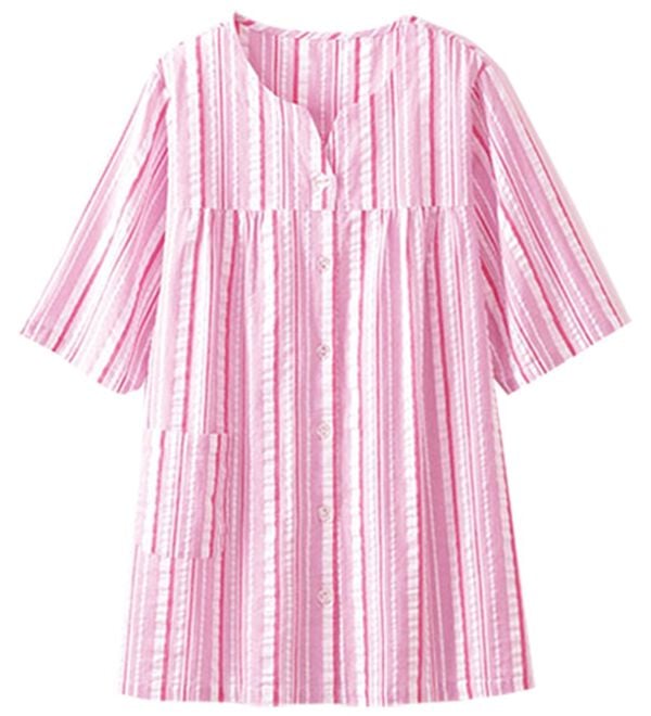 LAVIENNE（ラヴィエンヌ）の「綿１００％サッカーパジャマ（パジャマ・ルームウェア）」｜詳細画像