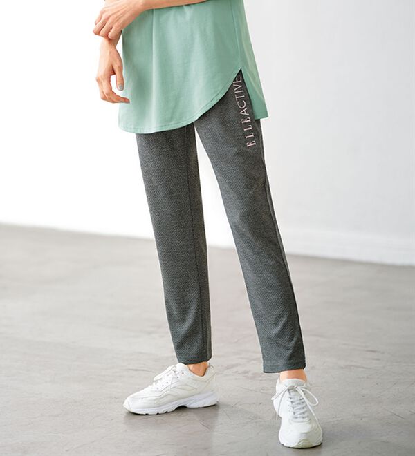 ELLE Active＞ハニカムメッシュ素材ジャージパンツ
