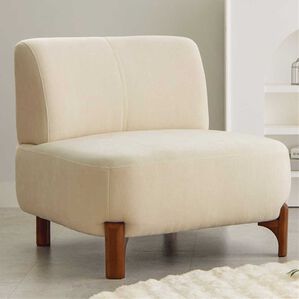 iellio（イエリオ）の「木脚コンパクトソファＤａｒａｍ＜１人掛ソファ＞（ソファ）」｜アイボリー