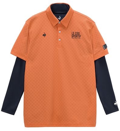 「＜ルコック＞３ＷＡＹチェックジャカード半袖シャツ＆インナーシャツ（メンズポロシャツ）」