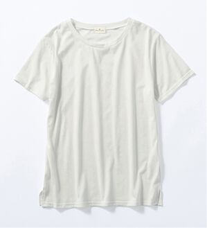 Viola e Viola（ヴィオラ エ ヴィオラ）の「【５つの機能付】毎日着たい！クルーネックＴシャツ（Tシャツ）」｜オフホワイト