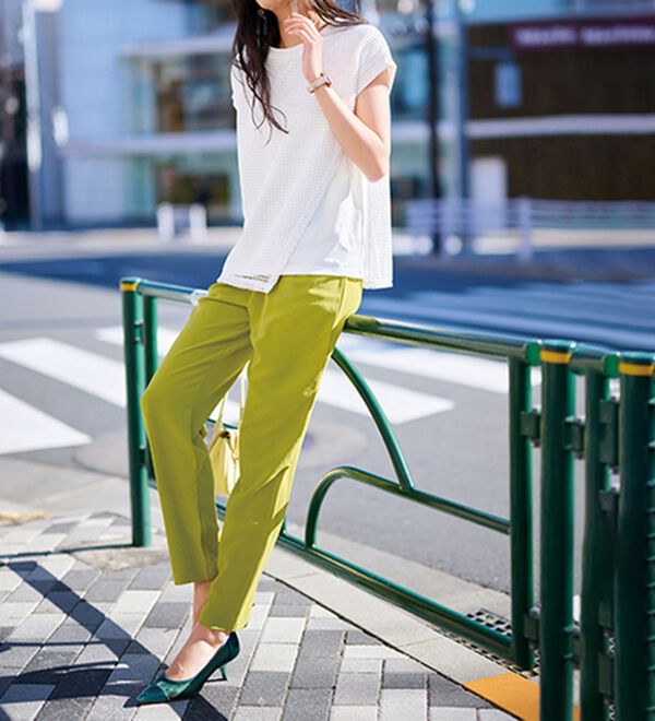 RANAN（ラナン）の「リラックスタックテーパードパンツ（フルレングスパンツ）」｜詳細画像