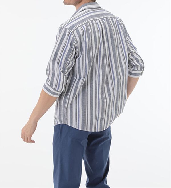 「ひんやり綿麻即戦力アンサンブルセット（メンズシャツ）」｜詳細画像