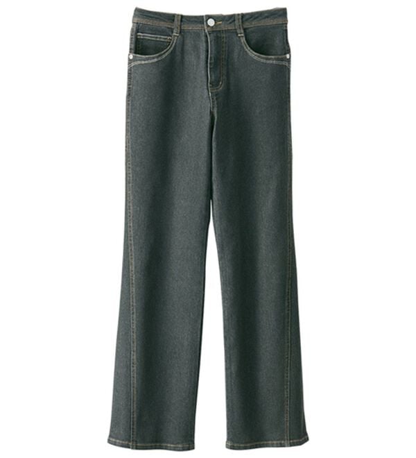 BELLUNA（ベルーナ）の「細見せ！セミフレアーデニムパンツ（フルレングスパンツ）」｜詳細画像