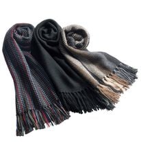 「＜ＭＵＣＲＯＳ（マクロス）＞アイルランド製アルパカマフラー（メンズストール・マフラー）」