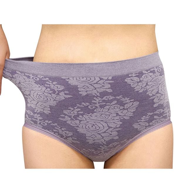 「【３色組】綿混ジャカードすっぽりソフトショーツ（ショーツ）」｜詳細画像