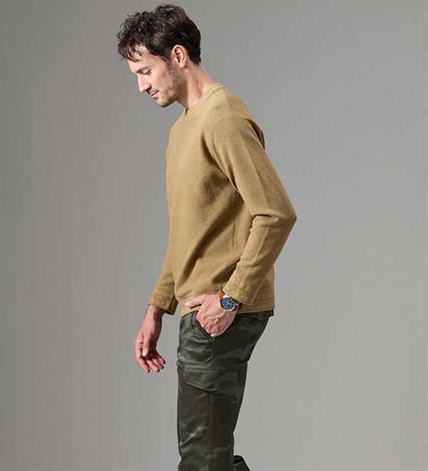 「＜コムルヴァン・オム＞大人の上品ニットＴシャツ（メンズカットソー）」｜詳細画像