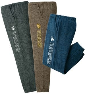 「【３本組】＜ＭＬＢ＞吸湿発熱ニットフリースルームパンツ（メンズルームウェア）」｜3本組