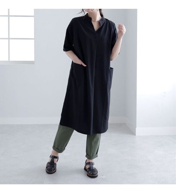 BELLUNA（ベルーナ）の「＜ｓｏｒａｆｕｋｕ＞はっ水加工ポケット使いワンピース（その他ワンピース）」｜詳細画像