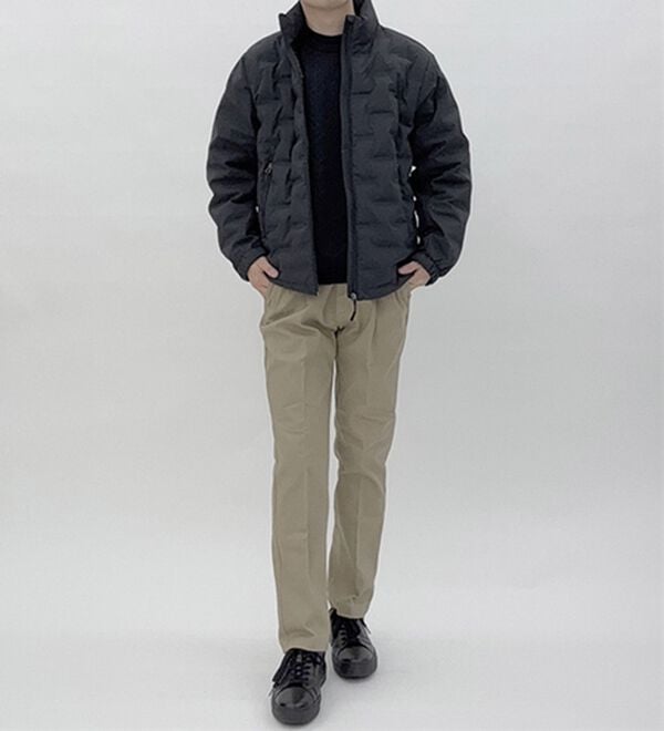 「シームレス圧着ストレッチダウンジャケット（メンズダウンジャケット）」｜詳細画像
