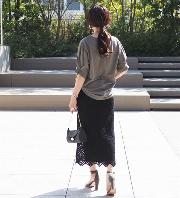 BELLUNA（ベルーナ）の「【接触冷感】涼感素材袖パールデザインプルオーバー（カットソー）」｜詳細画像