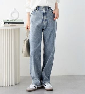 Viola e Viola（ヴィオラ エ ヴィオラ）の「【ストレッチ】隠しゴムで見た目すっきり楽ちんデニム（フルレングスパンツ）」｜詳細画像