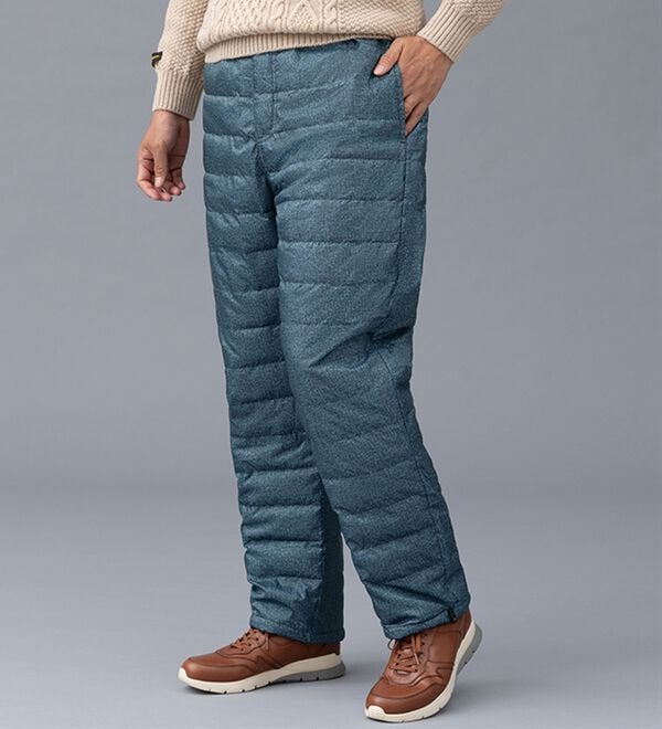 「あったか軽量！ふわっとダウンパンツ（メンズフルレングスパンツ）」｜詳細画像