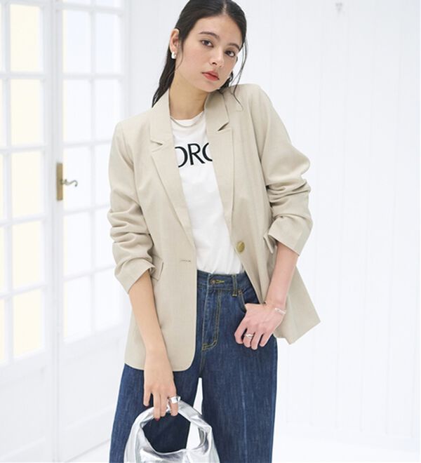 BELLUNA（ベルーナ）の「＜楽スタフィット＞テーラードジャケット（テーラードジャケット）」｜詳細画像