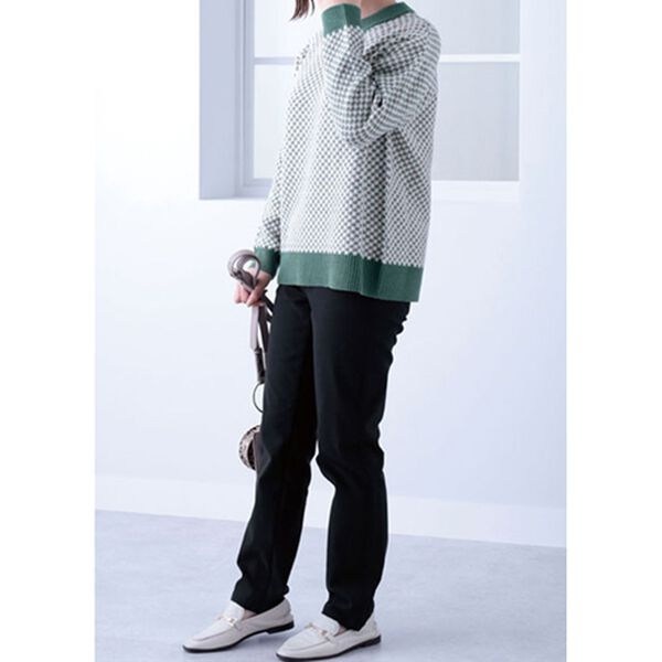 BELLUNA（ベルーナ）の「裏起毛ツイルゆったり快適パンツ（フルレングスパンツ）」｜詳細画像