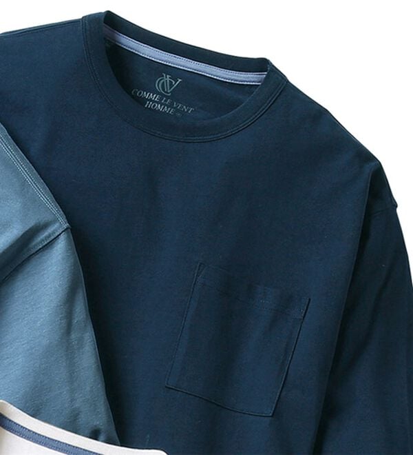 「綿１００％ベーシックＴシャツＮＥＯ（メンズＴシャツ）」｜ネイビー